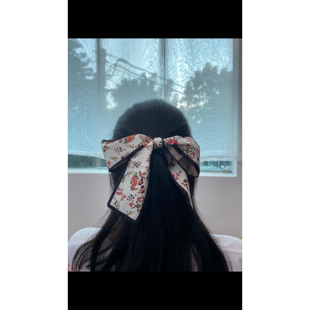 JX 1605 Ikat Rambut Scrunchies - Ikat Rambut Korea - Korean Ribbon - Pita Rambut Style Korea