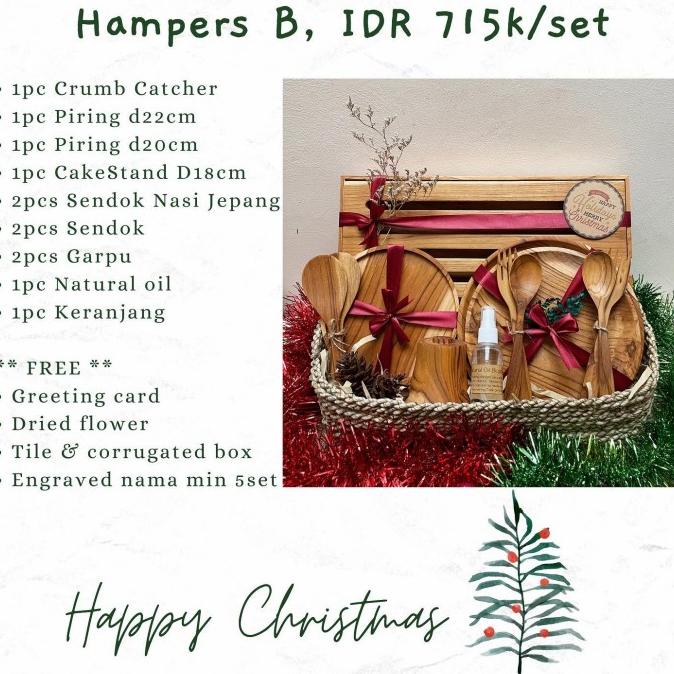 

HAMPERS CHRISTMAS KAYU JATI CRUMB CATCHER SX542CX1S