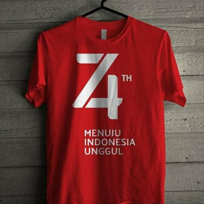 KAOS HUT RI 17 AGUSTUS 1945 BAJU INDONESIA MERDEKA 74 DIRGAHAYU