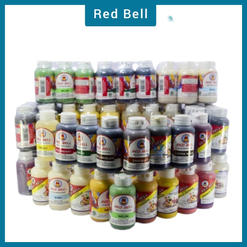 RED BELL PERISA MAKANAN FRUITY 55ML - REDBELL AROMA PASTA PEWARNA MAKANAN - PERASA MINUMAN