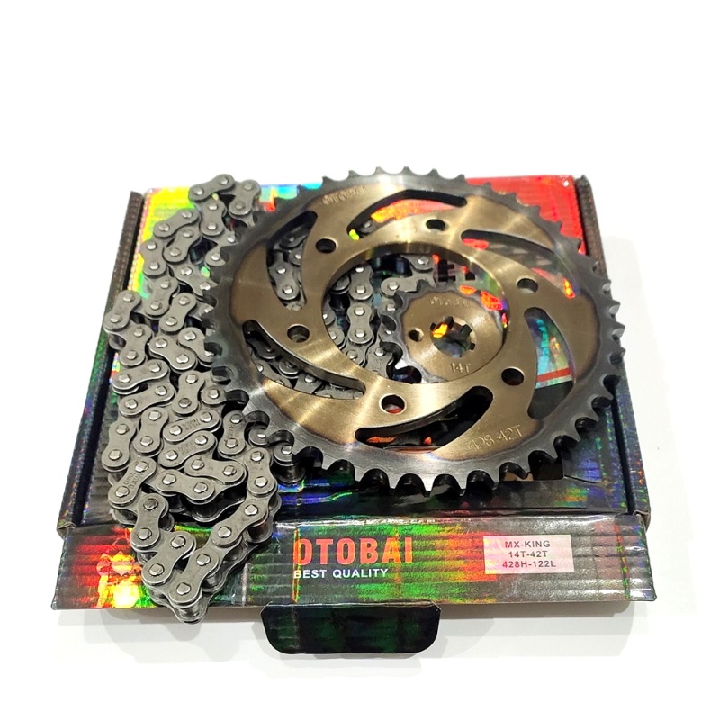 GEAR PAKET OTOBAI MX KING (14-42T/428H-122)
