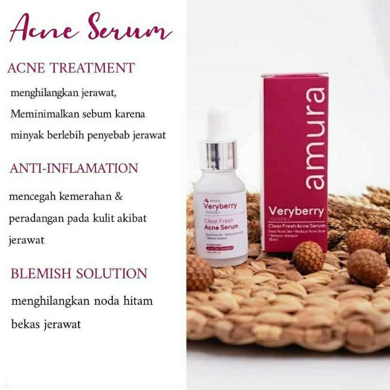 SERUM AMURA EXPERT ACNE BUAT JERAWAT ORI BPOM