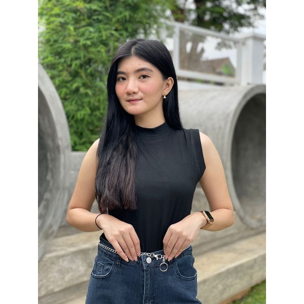 Chewid tanktop seojin inner blazer wanita bahan kaos adem