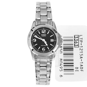 jam tangan casio wanita ori ltp1215a-1adf analog bisa couple pasangan