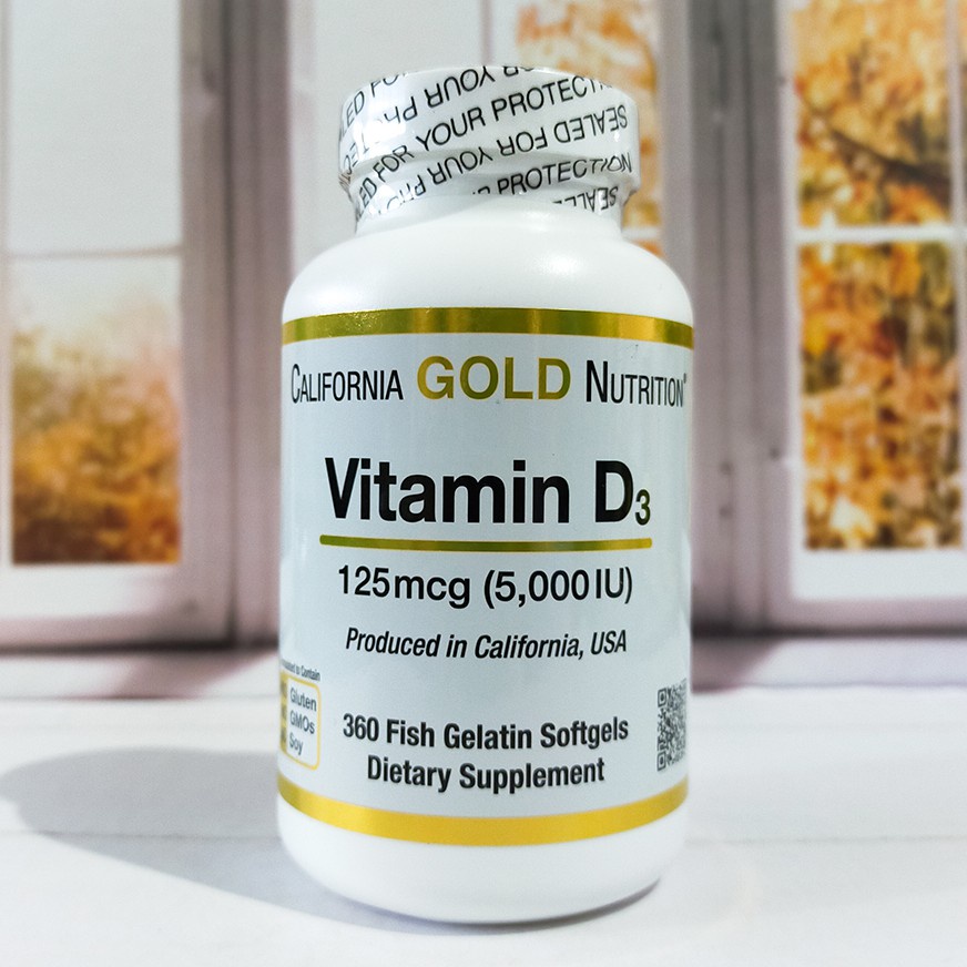 Vitamin D3 Vit D-3 5000IU 90 Softgels California Gold Nutrition Ori USA Vit D3 5000 iu vitamin  D