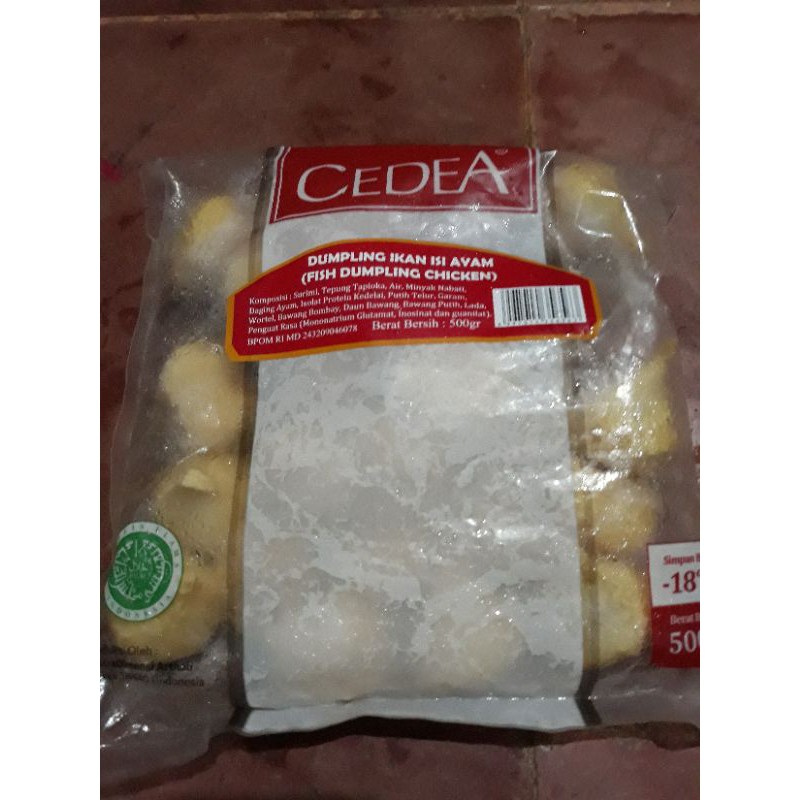 

Cedea fish dumpling chicken