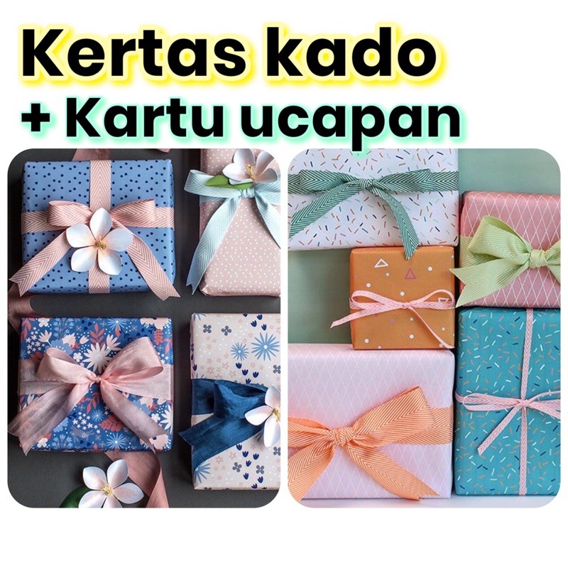 

BUNGKUS KADO - Kertas kado + Kartu ucapan