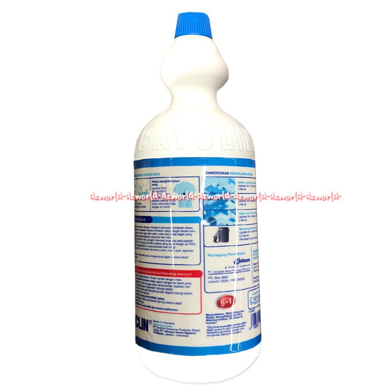 Bayclin 5in1 Pemutih Fresh Regular Cairan Pemutih Baju Pakaian 1000ml 1Liter Penghilang Noda Bay Clin