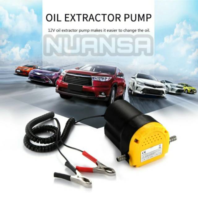 Profesional Pompa Elektrik Transfer Oli Mobil Fluida Extractor Suction Pump DC 12V Mobil Motor