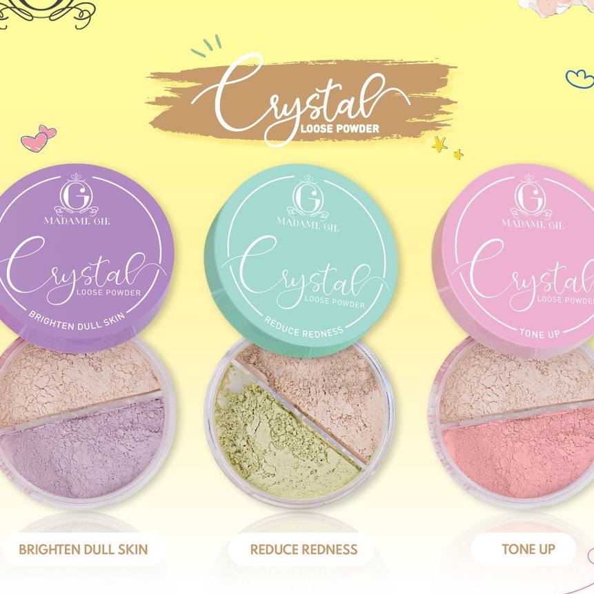 MADAME GIE Crystal Loose Powder - Madame Gie Bedak Tabur Make Up