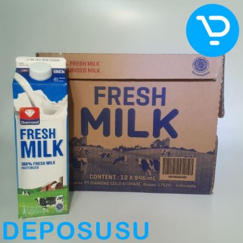 

Susu Segar Freshmilk DIAMOND 1KARTON / 12 PCS Fresh Milk