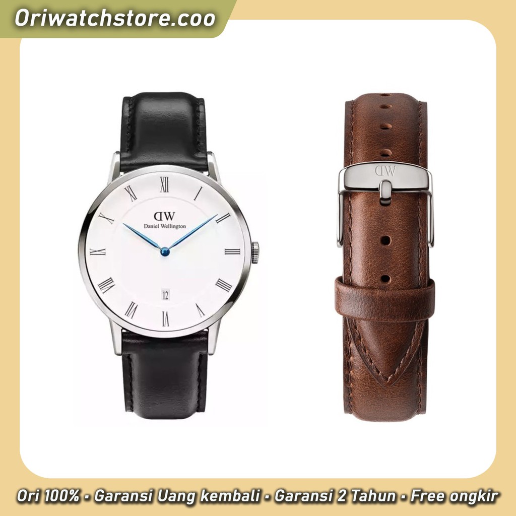 TERLARIS DW ORI FREE STRAP JAM TANGAN WANITA PRIA DANIEL WELLINGTON ORIGINAL CLASSIC DAPPER