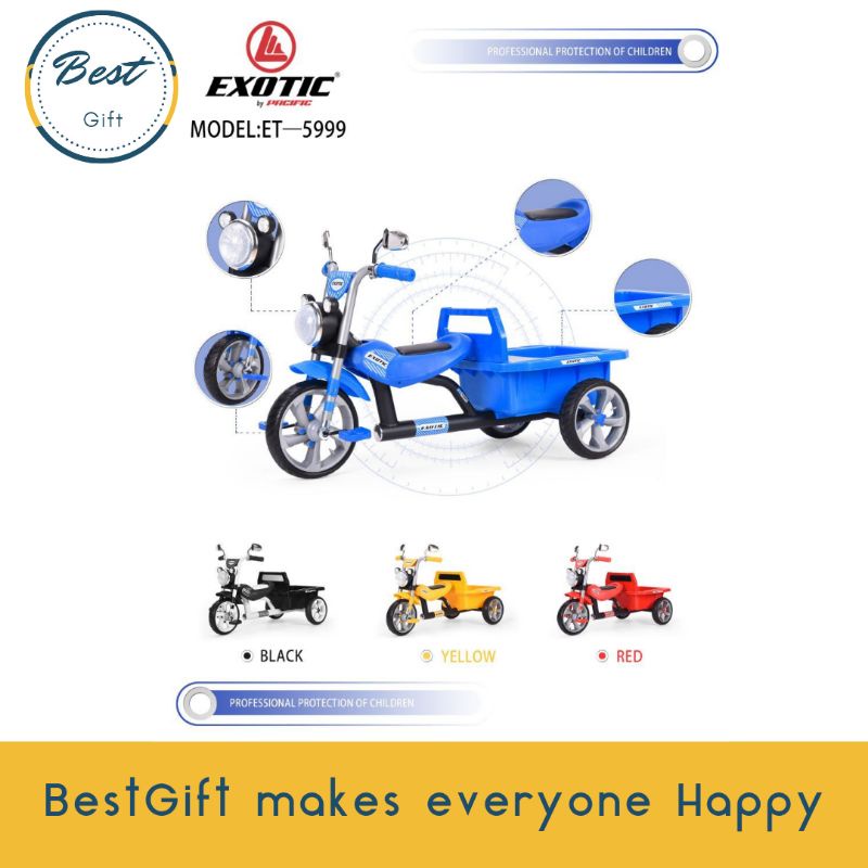 TRICYCLE MODEL ET-5999 EXOTIC (LAMPU+MUSIK)