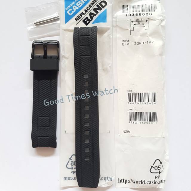 STRAP EDIFICE EFA-132PB EFA 132PB EFA 132 Casio Original