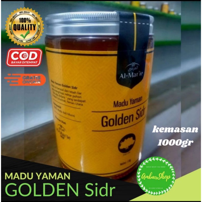 

MADU YAMAN Golden Sidr (Golden Sidr Fakhir Al 'Ushoimi) Asli/Murni 1kg/1000gr