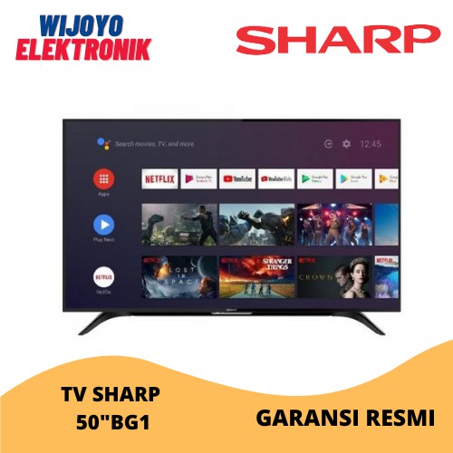 PROMO LED TV SHARP 50" 2T-C 50BG1 50 INCH USB MOVIE HDMI ANDROID TV