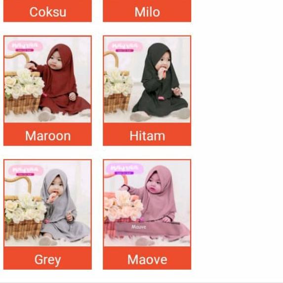 Gamis Bayi Perempuan 0 1 2 3 4 5 6 7 8 9 10 bulan 1 Tahun Set Hijab Pakaian Baju Muslim Anak Balita 