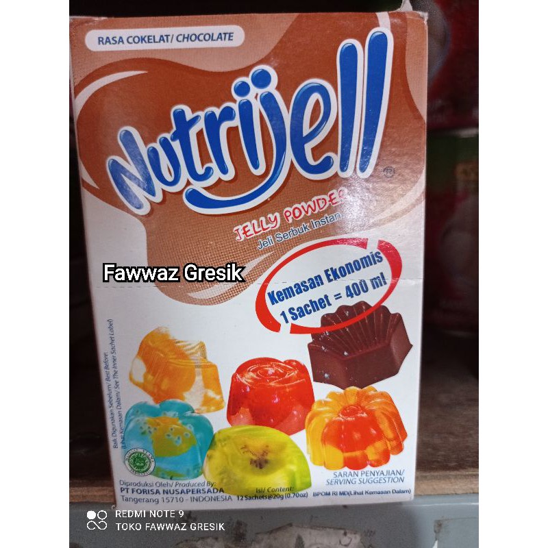 Nutrijell Nutrijel Coklat cokelat ekonomis 1 Kotak 12x20 gr