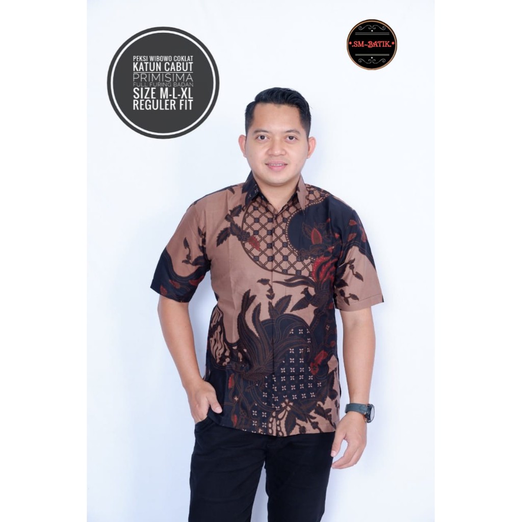 WIBOWO COKLAT SM BATIKSOLOAMANAH BAJU KEMEJA BATIK SOLO PRIA LENGAN PENDEK PANJANG LAPIS FURING ATASAN PREMIUM MODERN HUSADA JAYANA JAYANEGARA KAMANDANU KAWUNG PUTIH KEMBANG BIRU KINASIH KOKO GUNUNG LESMANA MERAK COKLAT MERAK MERAH NAGA BIRU NAGA SOGAN