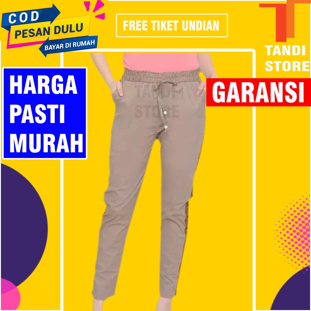 celana bawahan panjang kekinian joger korean style wanita perempuan dewasa korea  HALUS