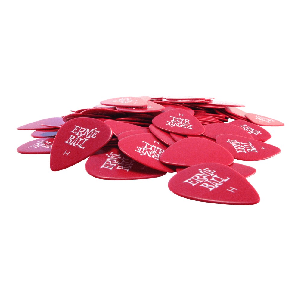 Ernie Ball Heavy Red Cellulose Picks  bag of 144 P09123