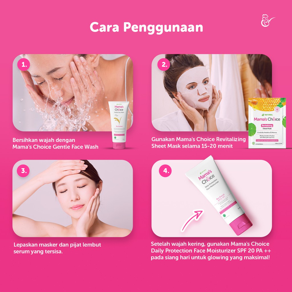 MAMA'S CHOICE Sheet Mask Revitalizing Centella Asiatica&amp;Honey (3 pcs)