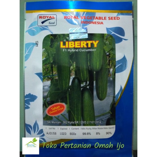 

Timun Liberty F1 Timun Hijau Hibrida Umur Genjah Kemasan 20gr Original Pabrik Royal Seed