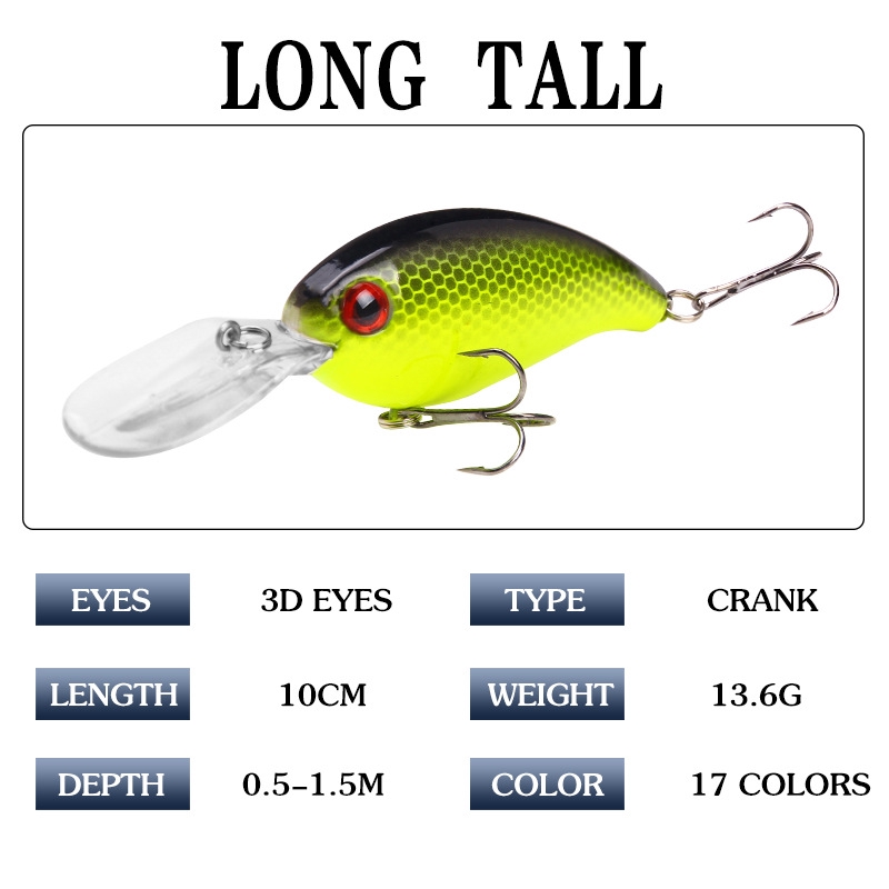 10cm/13.6g Top Water Lure CrankBait CrankSet Minnow Lure relix nusantara Kail Pancing Alat Pancing Murah Umpan Pancing Umpan Mancing Umpan Pancing Buatan Umpan Mancing Umpan Ikan Alat Pancing