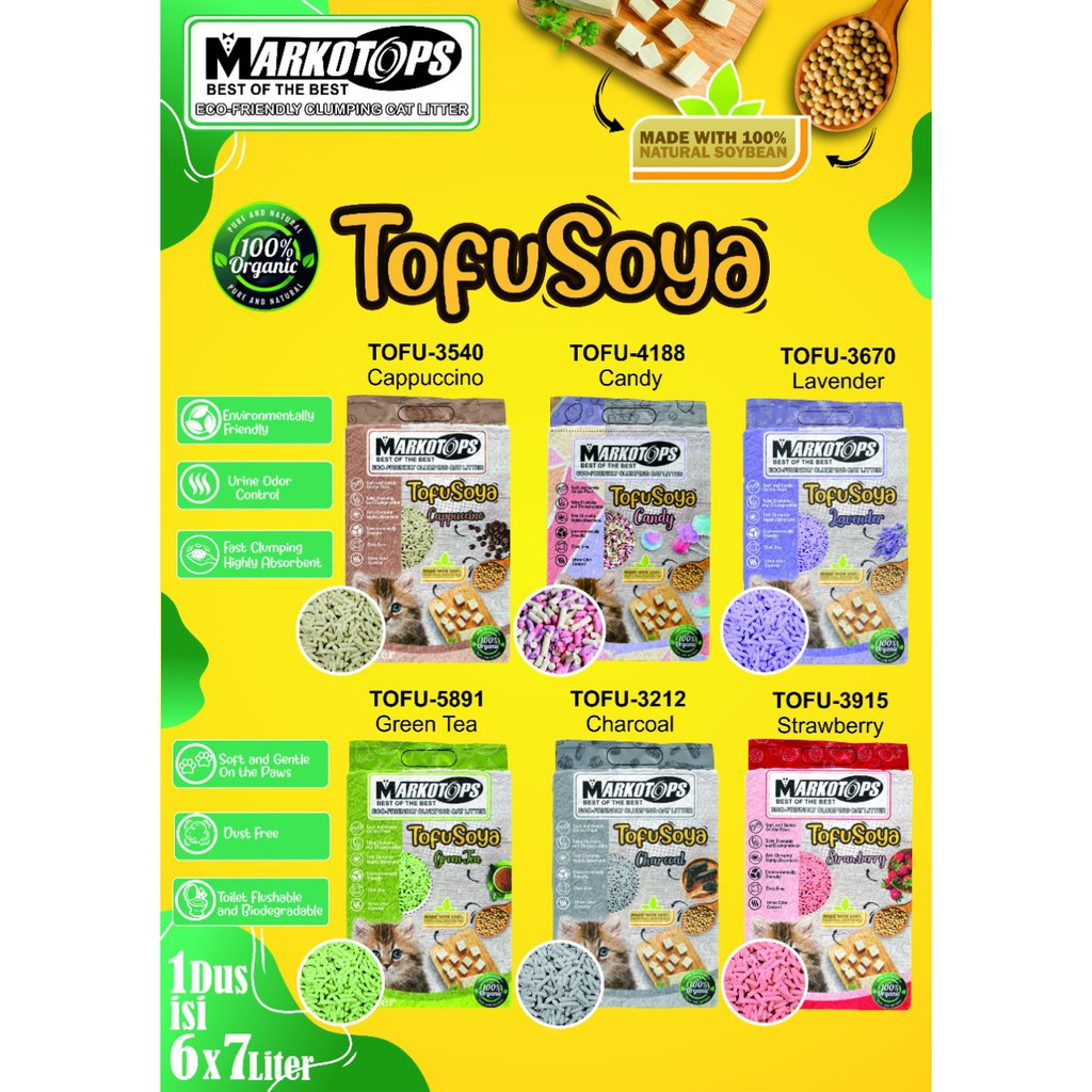 PASIR MARKOTOP TOFU 7 LT / PASIR TOFU KUCING 7 LT (GOJEK/GRAB)