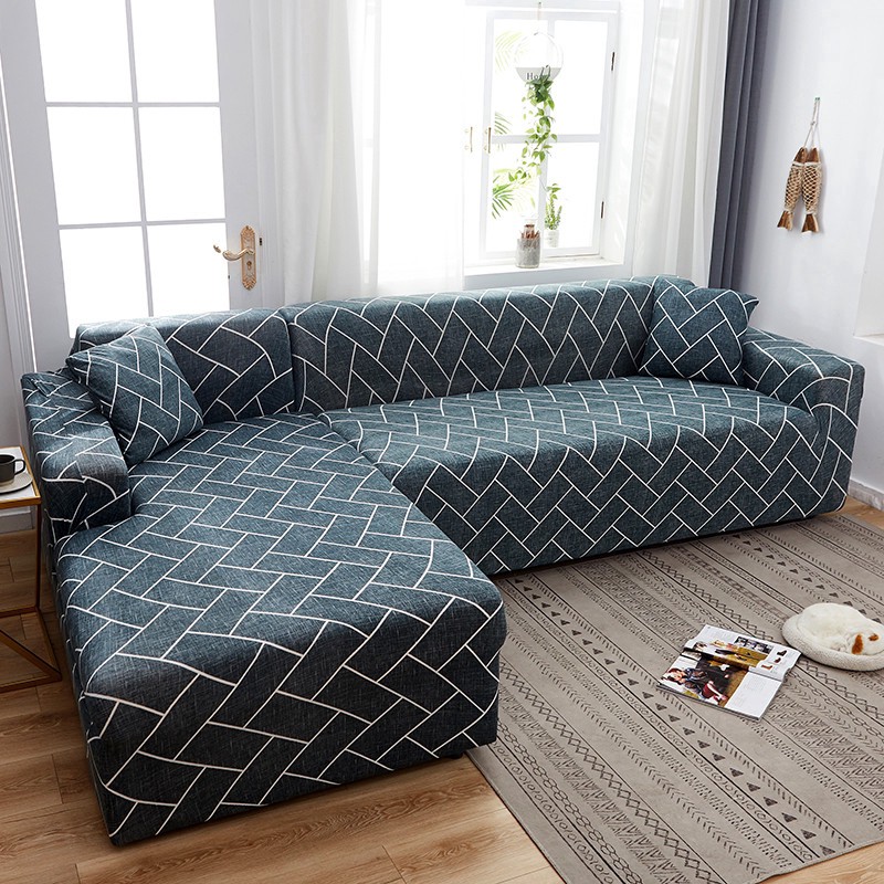 [LOCAL STOCK ]1/2/3/4 Seater Sofa Cover Removable Normal Shape/L Shape Slipcover Stretch Universal  N Design