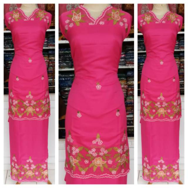 Bahan baju kurung bordir