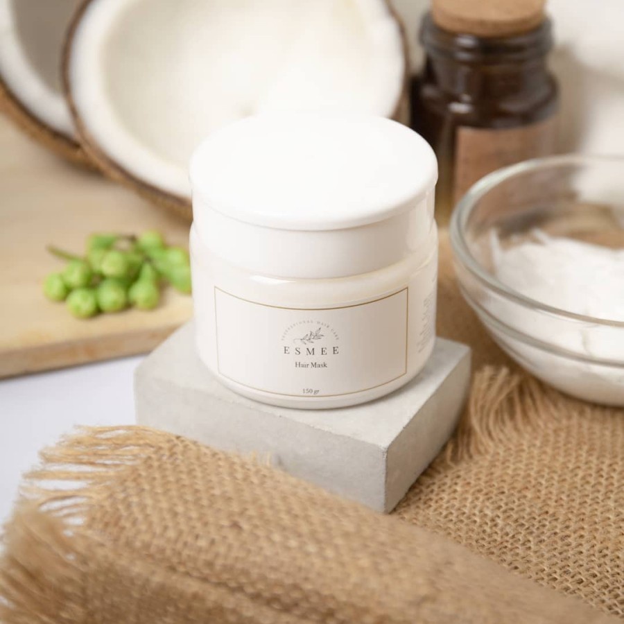 Hair Mask ESMEE Masker Rambut Treatment Kilau Sehat Akar Kuat Mengkilap Keratin ORIGINAL