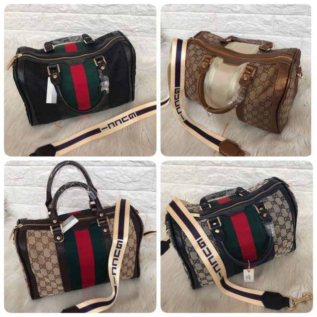 #TasWanita Cantik - Tas Gucci Speedy Boston Canvas Semi Premium 30 cm