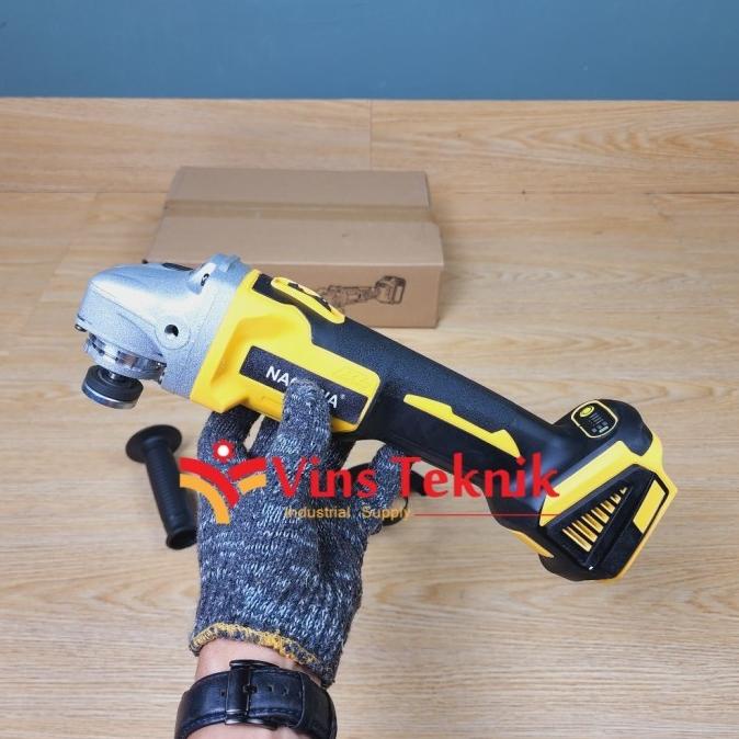CORDLESS ANGLE GRINDER 4 inch mesin gerinda baterai NAGAWA CG100U Termurah