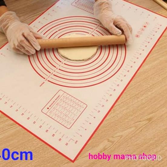 ™ alas adonan silikon 60x40 cm ☆