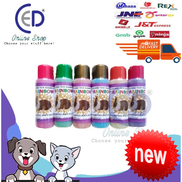 Shampoo Kelinci anti kutu RAINBOW Flea and Tick 125 ml