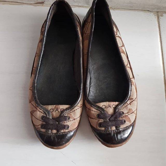 PRELOVED COACH FLAT SHOES 39
