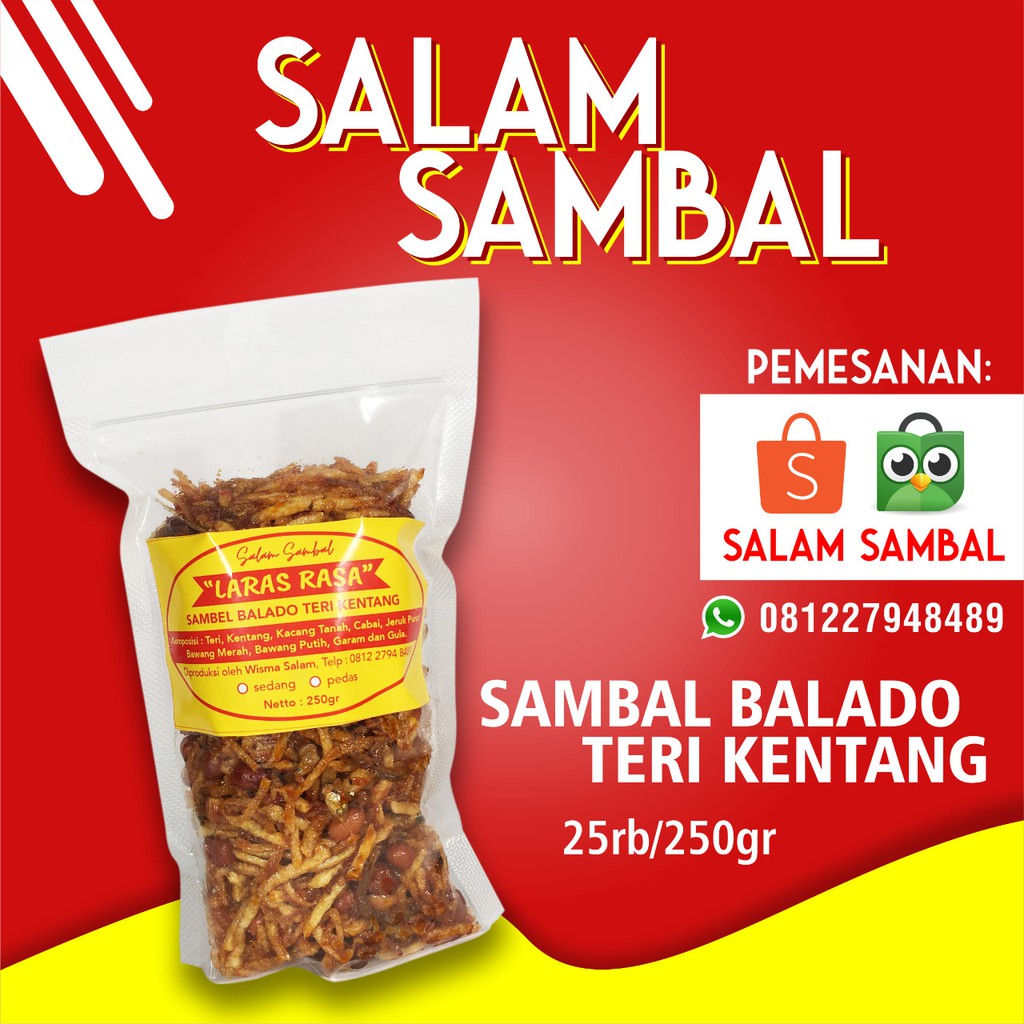 

Sambal Balado Teri Kentang Salam