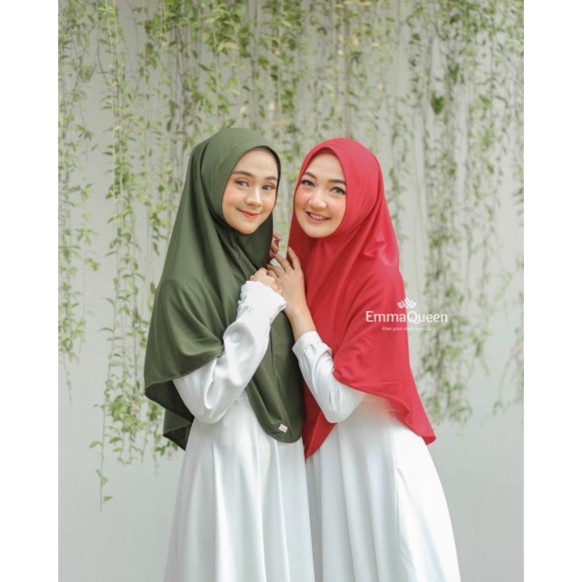 Emmaqueen jilbab dewasa dan jilbab anak marsha jilbab instan (bisa couple mom and kids)