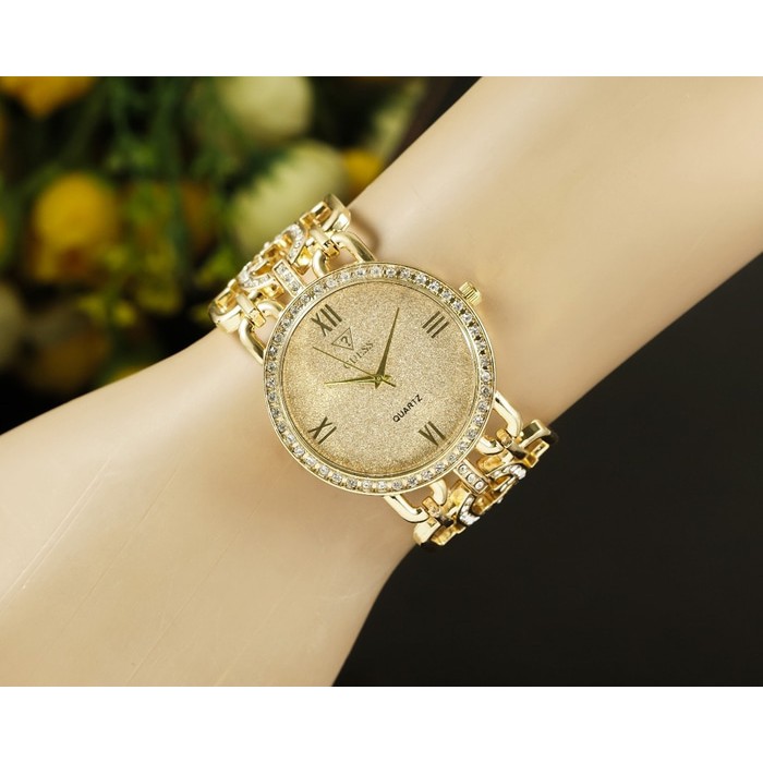 guess Rantai gold jam tangan wanita fashion