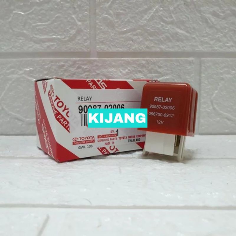 RELAY ORIGINAL HEAD LAMP - RELAY LAMPU 12V KAKI 4 KIJANG 7K