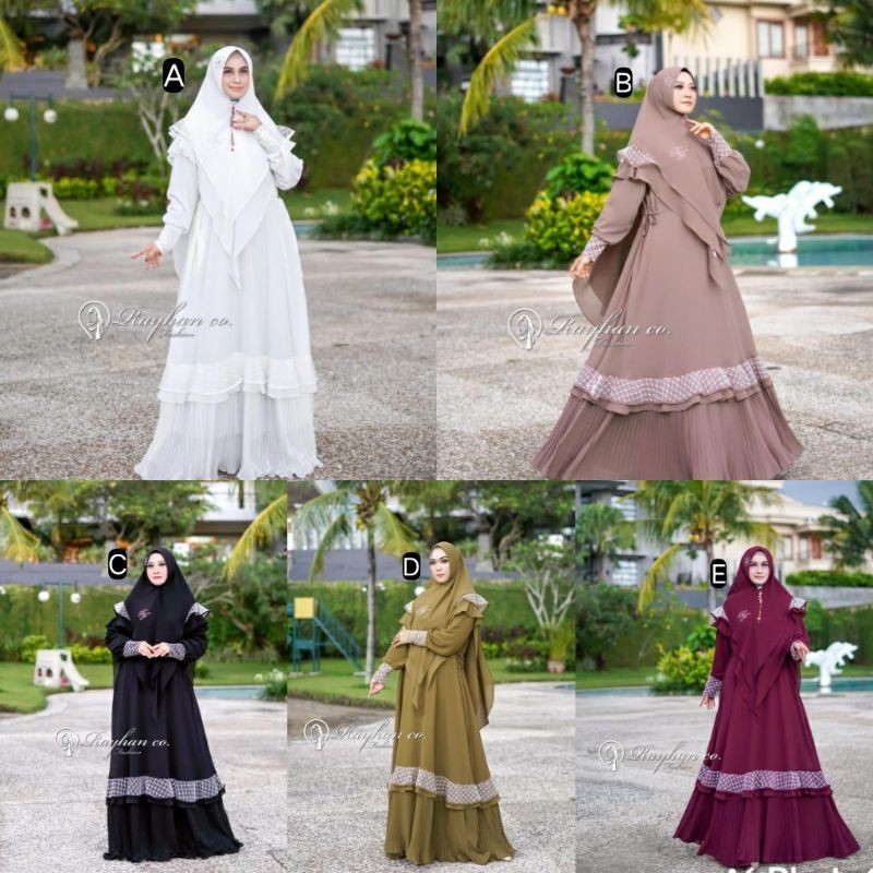 ALLYSA SYARI BY RAYHAN GAMIS SYARI PREMIUM SET SYAR'I TERBARU BAJU SYARI ORIGINAL