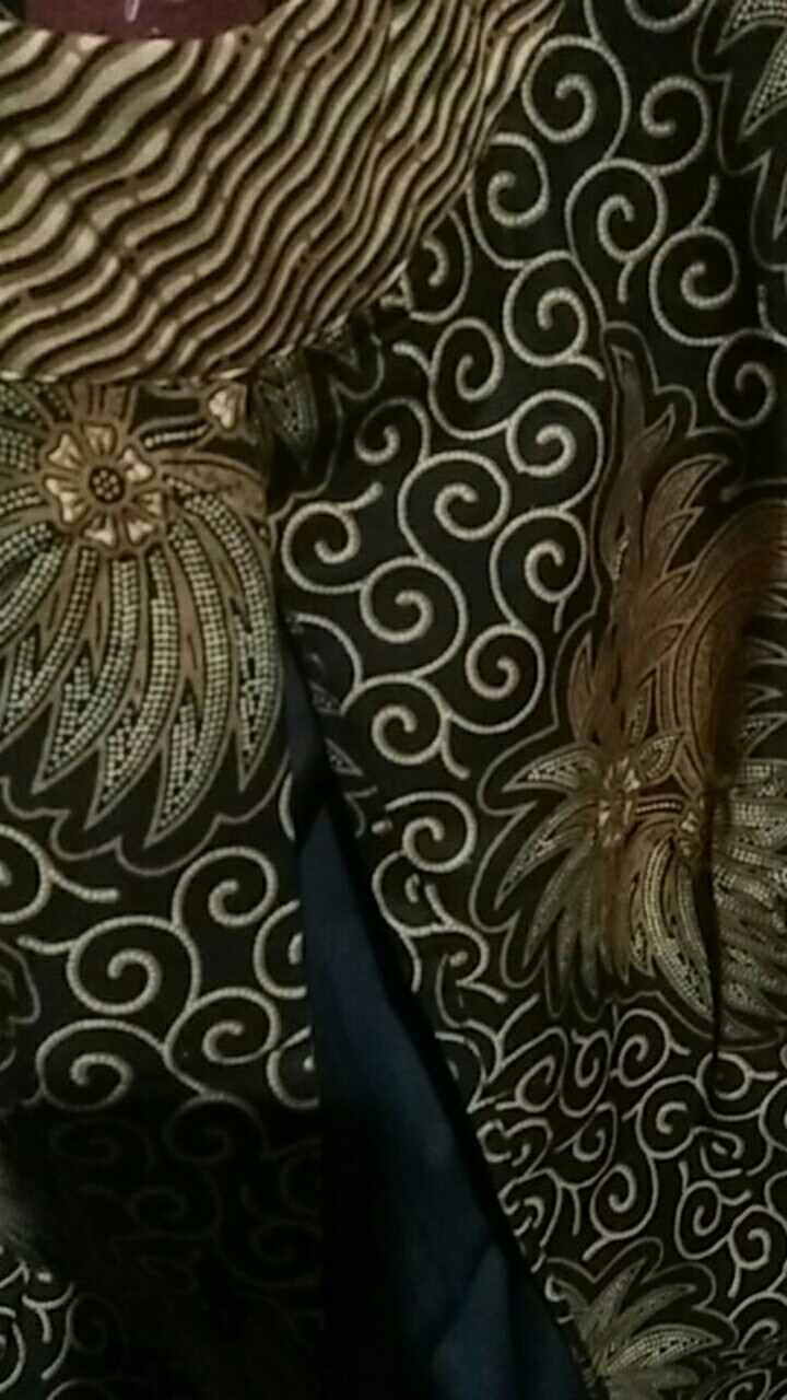 Atasan Batik Wanita Blouse Lengan Panjang Warna Hitam Trend 2021 Size S-m-l-xl-xxl-3l-4l-5l