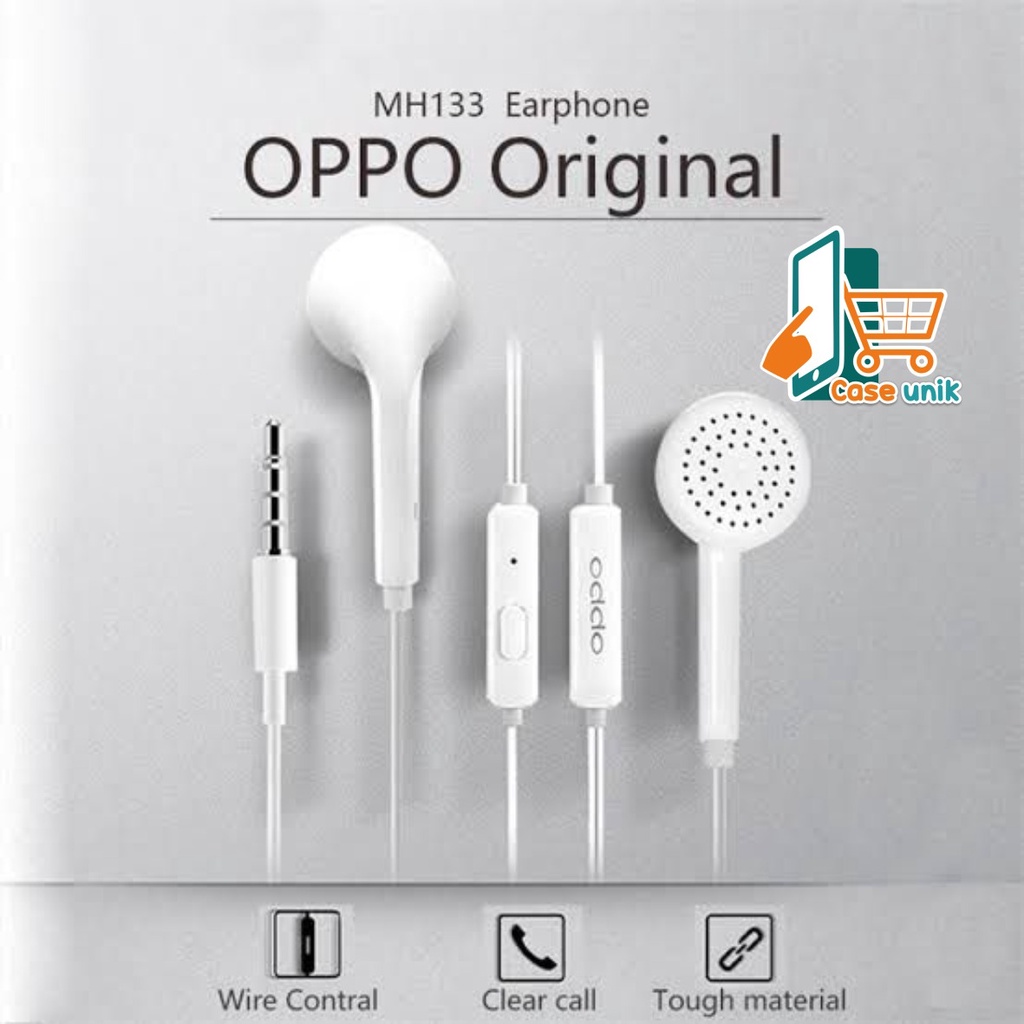 Headset Oppo Original 100% Headset Oppo F9 F 7 F5 F3 A15 a5 A9 F11 pro F1s A71 A83 A37 A3s CS3279