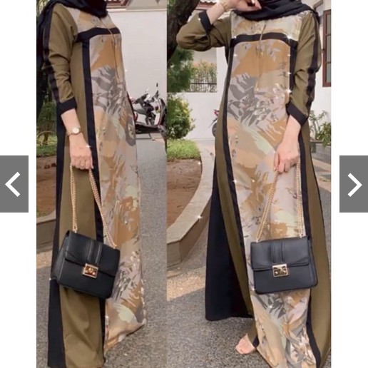 Dania Pattern Size XL Mimosa DRESS  by 4season_hijab