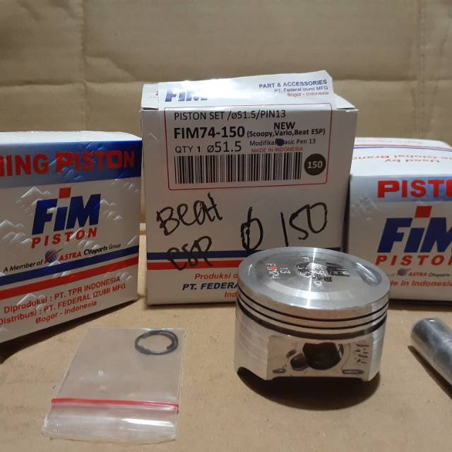 Piston kit beat street. Beat esp oversize 150 fim