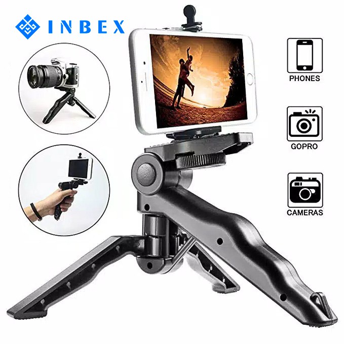 INBEX Pocket Tripod/Tripod Kamera/2 IN 1 Tongsis+Tripod