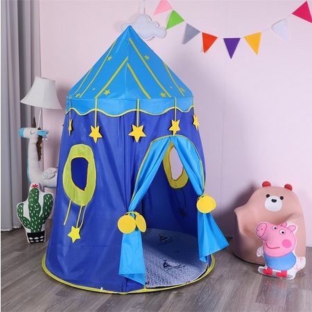 Tenda Anak Castle Tinggi Model Mongolia Kerucut Tenda Pensil Kids Portable RS08