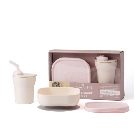 Miniware Sip &amp; Snack Set Peralatan Makan Mpasi