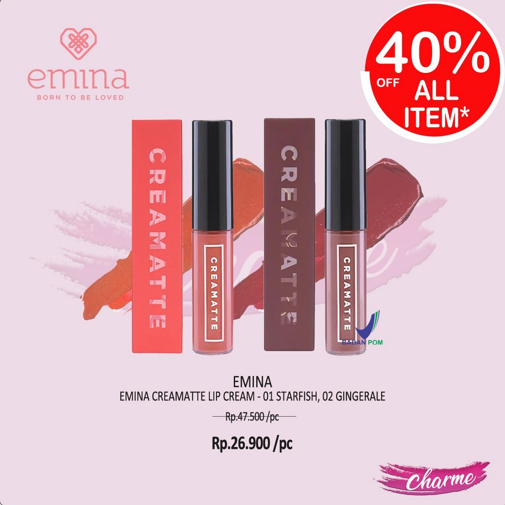 (READY &amp; ORI) Emina Creammatte Lip Matte Lipstick